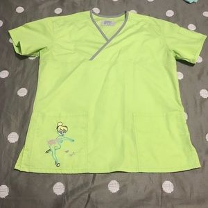 GREEN TINKERBELL SCRUB SET